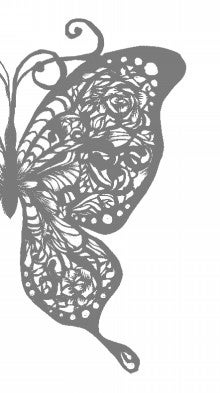 切ってもいいのよ 蝶々 図案 完成品 雅美の切り絵ブログ