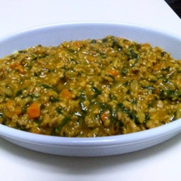 ほうれん草入りキーマーカレー