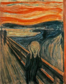 フランス絵画のアトリエドパリのブログ-ムンクの叫び