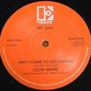 Leon Ware / Why I came To Californiaの画像