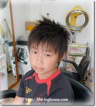 ヘアスタイル キッズ 男の子 小学生 髪美館 ログハウス 美容室 Salon De Mori 理容室