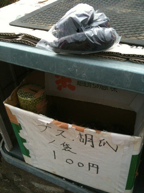 無人野菜直売所【茄子】の記事画像