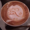 前向きに&ラテアートの画像