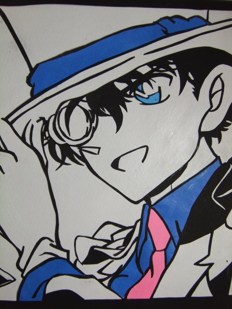 リク 名探偵コナン 切り絵 怪盗キッド 絵が描けないなら絵を切ればいいじゃない