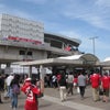 サッカー観戦の画像
