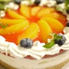 ブラッドオレンジのレアチーズケーキの画像