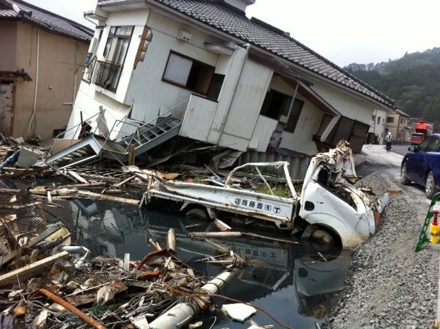 被災地での撮影の記事画像