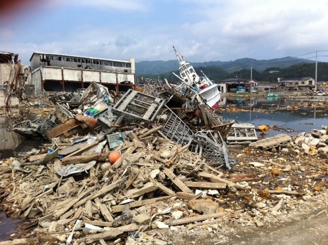 被災地での撮影の記事画像