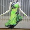 SoldOut☆社交ダンスドレス（ラテン）LD-024英国製・ライムシャーベット×フリルスカートの画像