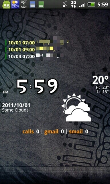 Androidホーム画面スクリーンショット晒し11年10月 ウメボ氏のブログ