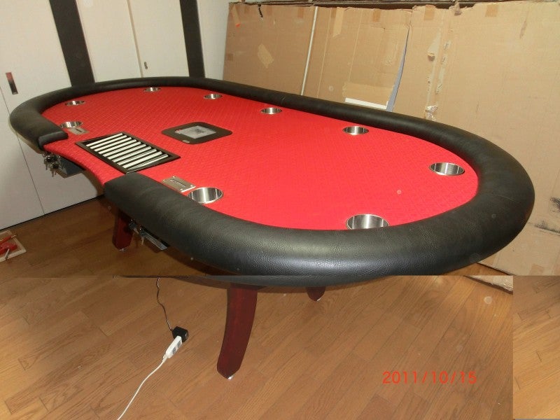 新品 日本初シャッフルマシン付き 高級ポーカーテーブル | Poker=Stock 