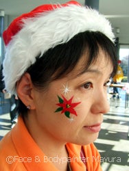 クリスマスのフェイスペイント♪ | Mayura's Face & Body Art