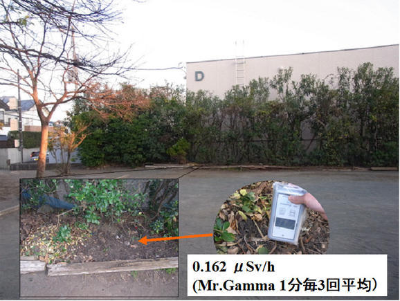 子供達を放射能から守る会 藤沢・放射能測定部-270号緑の広場　東側