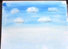 水彩画 空を描いてみよう 絵画教室 アトリエかじがやのブログ