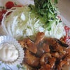 豚肉と豆腐のちげ鍋と和食の画像