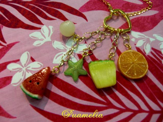 ☆ Puamelia ☆-ハワイアンフルーツのバッグチャーム