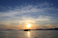 まめなか日記-宍道湖の夕日