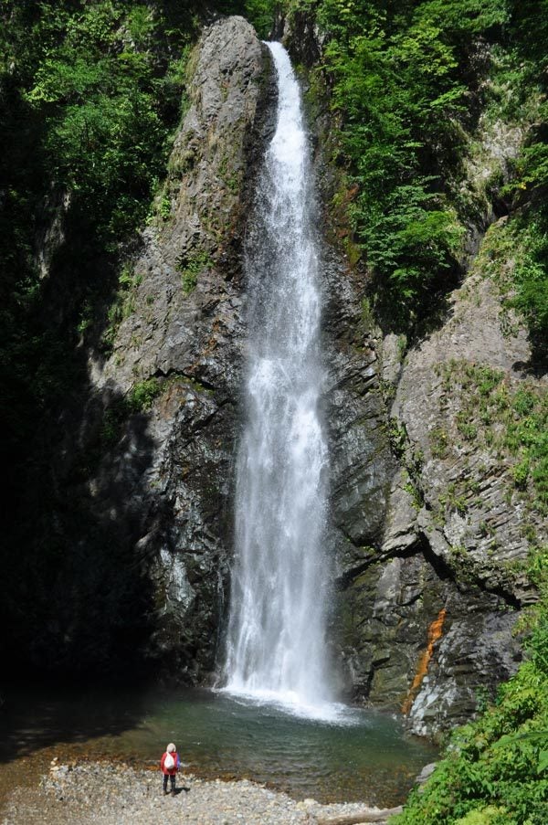 $白神山地ツアーの白神なびスタッフブログ-2012年8月下旬の白神山地暗門の滝9