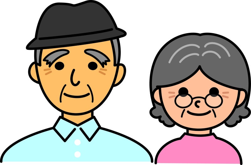 おじいちゃんとおばあちゃん Illust Toms フリーで使えるイラスト素材ブログ