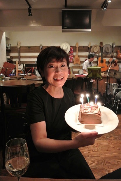銀座由美ママの心意気-Mr.OLDIES 神野美伽さん誕生日ケーキ