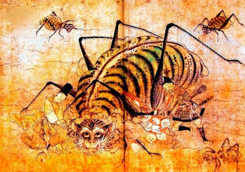 土蜘蛛 油絵で歌舞伎 Kabuki Oil Painting