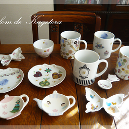 東京 国立市 ポーセラーツ・陶磁器絵付けサロン 『Salon de KAGETORA』-20121029