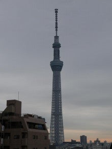 今日の東京スカイツリー 曇り 東京スカイツリー成長記録写真ブログ