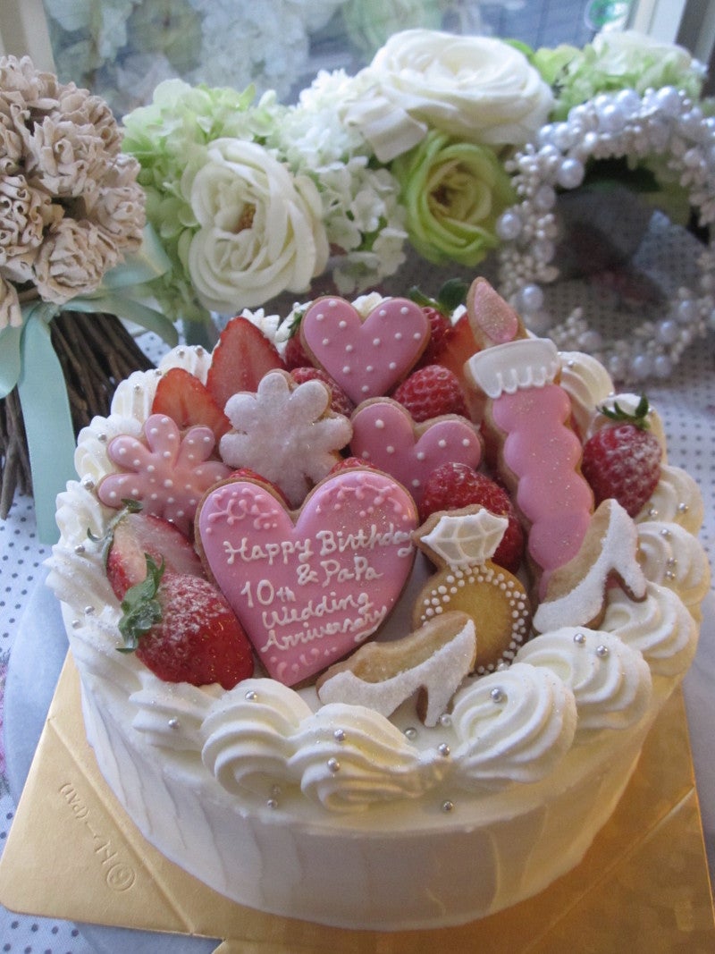 記念日のデコレーションケーキ Happyになる料理とお菓子のおもてなし教室 Hiroko S Kitchen 東京都町田市