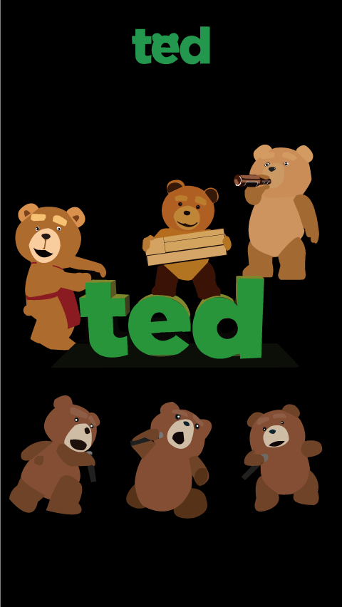 Ted テッド Iphone 5 壁紙 無料配布 トイストーリーグッズコレクション