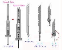 Ff7 クラウド合体剣製作記 2 合体剣の説明 Taka S ブログ