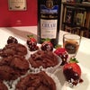 バレンタイン・チョコケーキと、フィエスタ・グランデ・クリーム・シェリーの画像