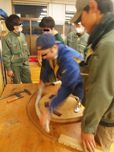 長野県上松技術専門校　木工ブログ2012-曲げ木