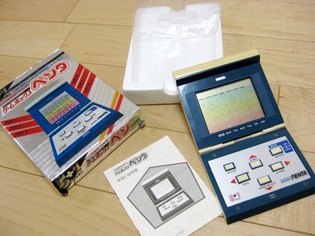 1983年製5＋1GAMES、エポック社のLCDゲーム「ゲームボックス ペンタ 