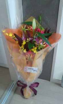 YOUTAオフィシャルブログ-富山市立浜黒崎小学校H25.3卒業生からの花束