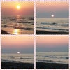 日本海の夕日(*^^*)の画像