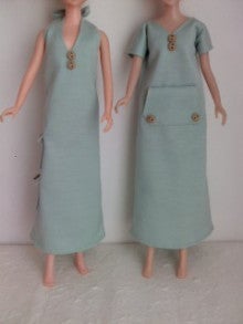 簡単なお人形用のマキシワンピースの作り方 １ ６ドールサイズ 簡単に作る人形服