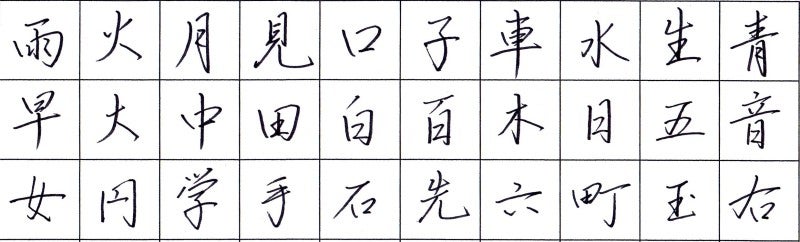 小学校１年生で習う漢字には基礎がつまっています 書道師範の感謝