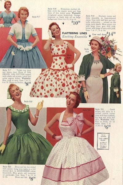 1950年代のファッション わさび アイスクリーム