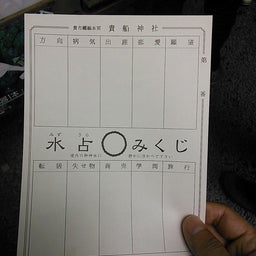 家庭教師のえーるのブログ-貴船神社　水占みくじ１