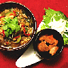 プデチゲとプルコギ肉野菜巻きの画像