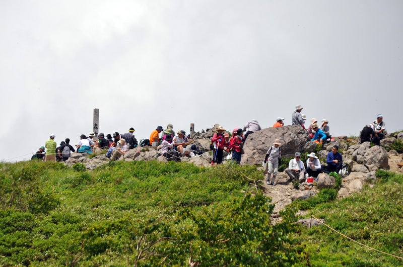 $白神山地ツアーの白神なびスタッフブログ-2013年7月下旬の森吉山登山13