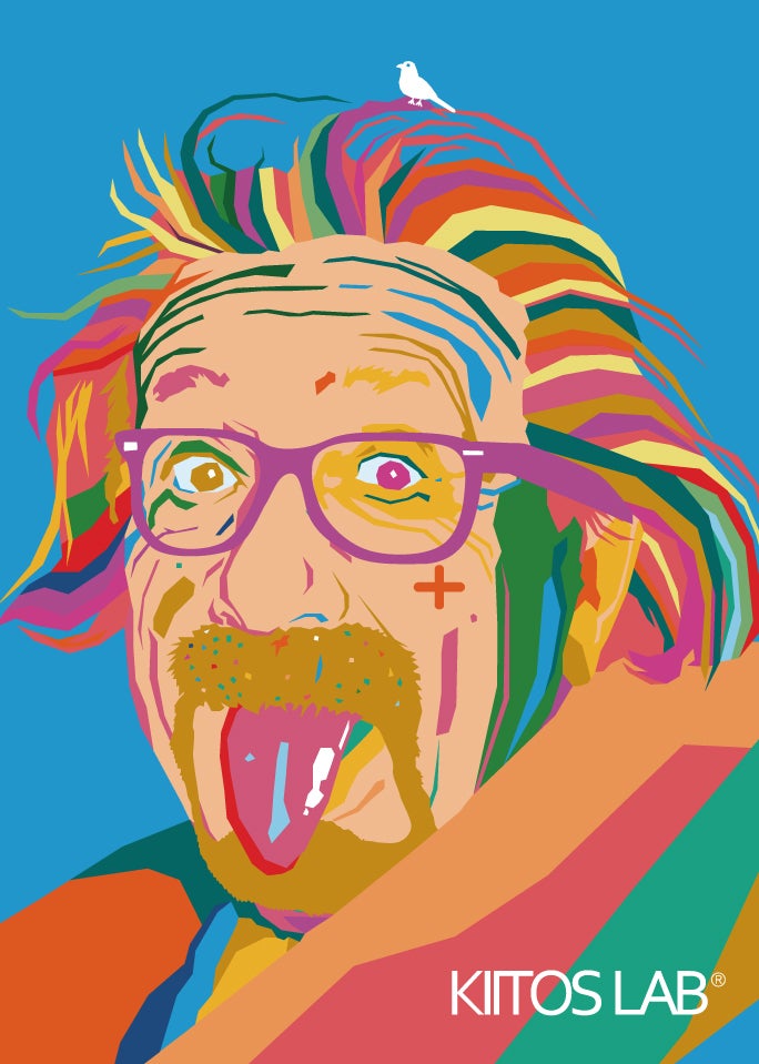 アインシュタイン Einstein 見なきゃ損 有名人をモチーフにお洒落にイラスト化するブログ