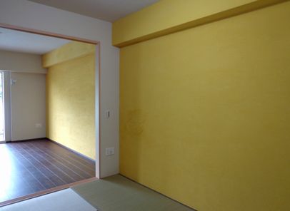 体に優しく 居心地の良いお部屋に。珪藻土・漆喰で塗り壁施工＆塗り替え-マンション・珪藻土塗り
