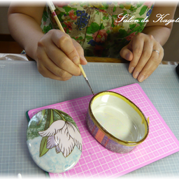 東京 国立市 ポーセラーツ・陶磁器絵付けサロン 『Salon de KAGETORA』-20130809