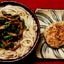 焼きメンチ＆うどん