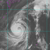 台風27号　レーダーで見る状況の画像