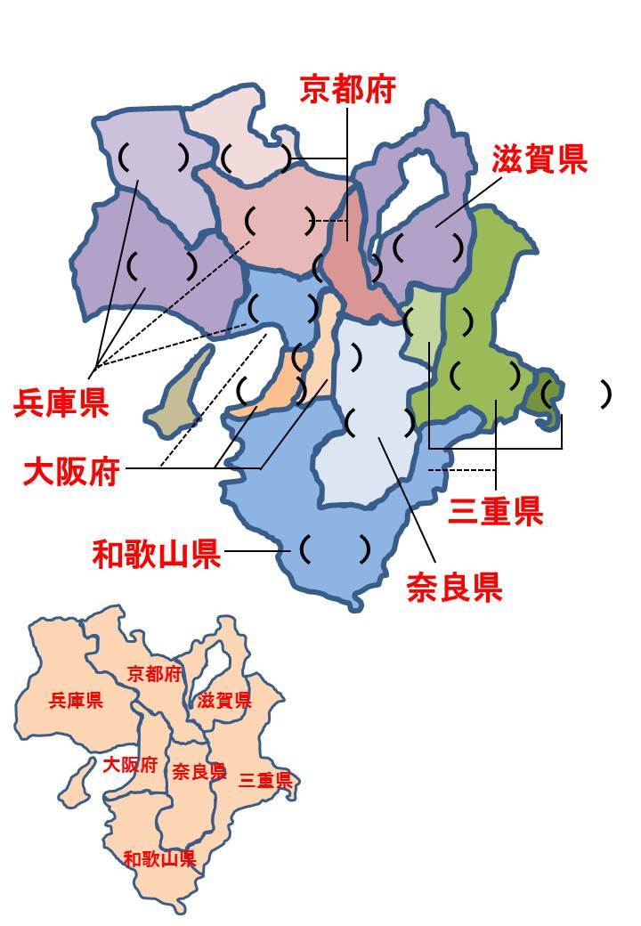 日本地図 旧国名を覚える 近畿地方編 まきむく通信 どうでもいいこと書いています