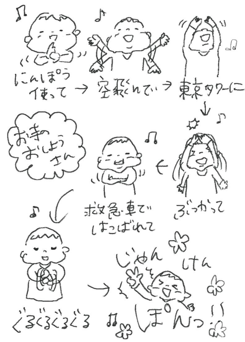 お寺の和尚さんとむしおばけ らくがき子育て