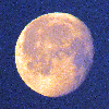 田舎都会からの便り　日の出の月の画像