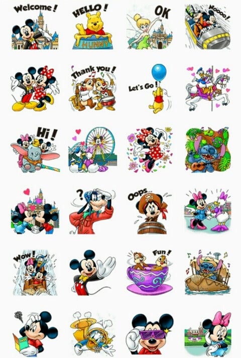 ディズニーリゾートのlineスタンプ Minaのビューティ グルメ モニターlife 美魔女への道